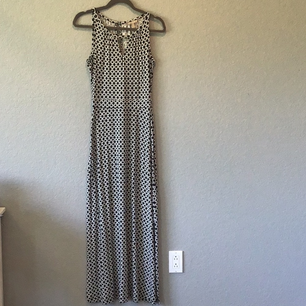 Black and White Banana Republic Maxi Dress